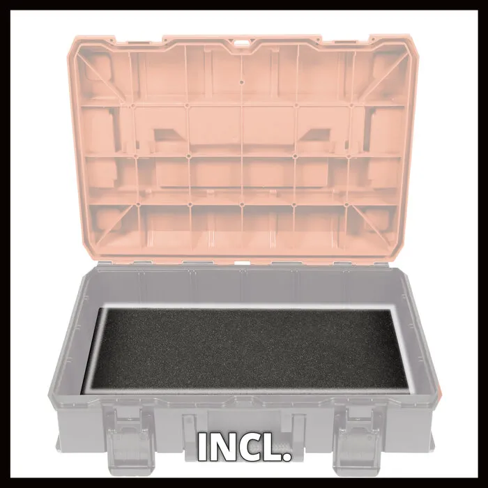 Einhell Gereedschap Einhell E-case S-F Stapelbare Systeemkoffer met Foam
