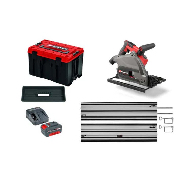 Einhell Gereedschap Einhell TP-PS 18/165 Incl geleiderail, M-Case & 4.0Ah starterkit