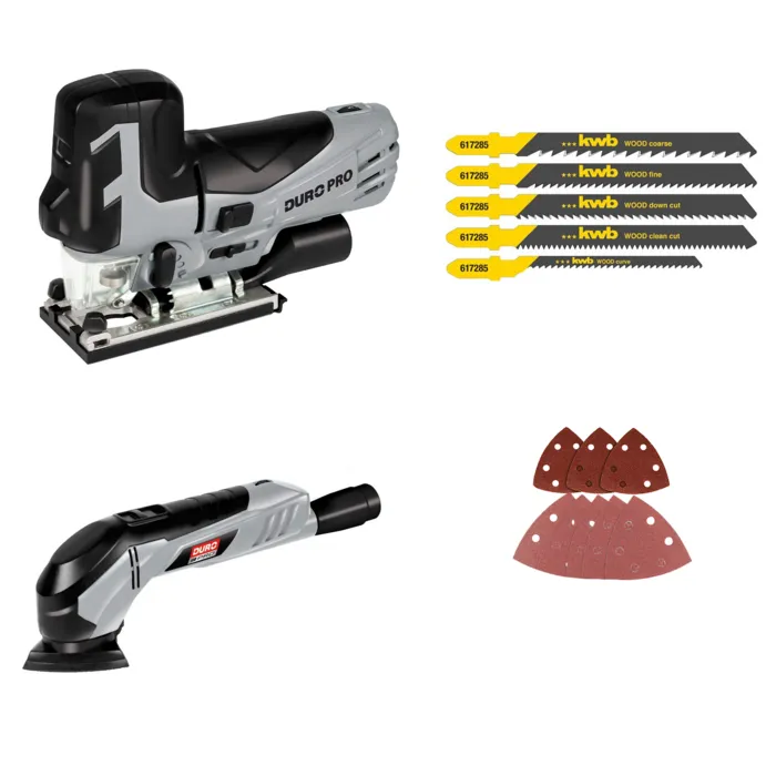 Einhell Gereedschap Duro Pro Delta Schuurmachine + Decoupeerzaag Set