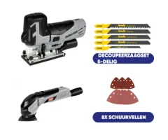 Einhell Gereedschap Duro Pro Delta Schuurmachine + Decoupeerzaag Set