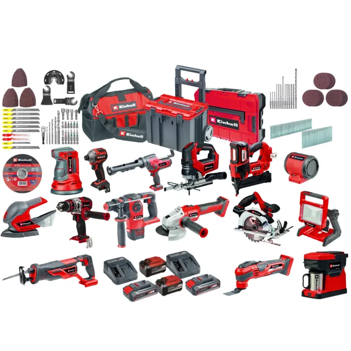 Einhell Gereedschap Einhell Professional Accu Combiset 24-delig - Inclusief accessoires