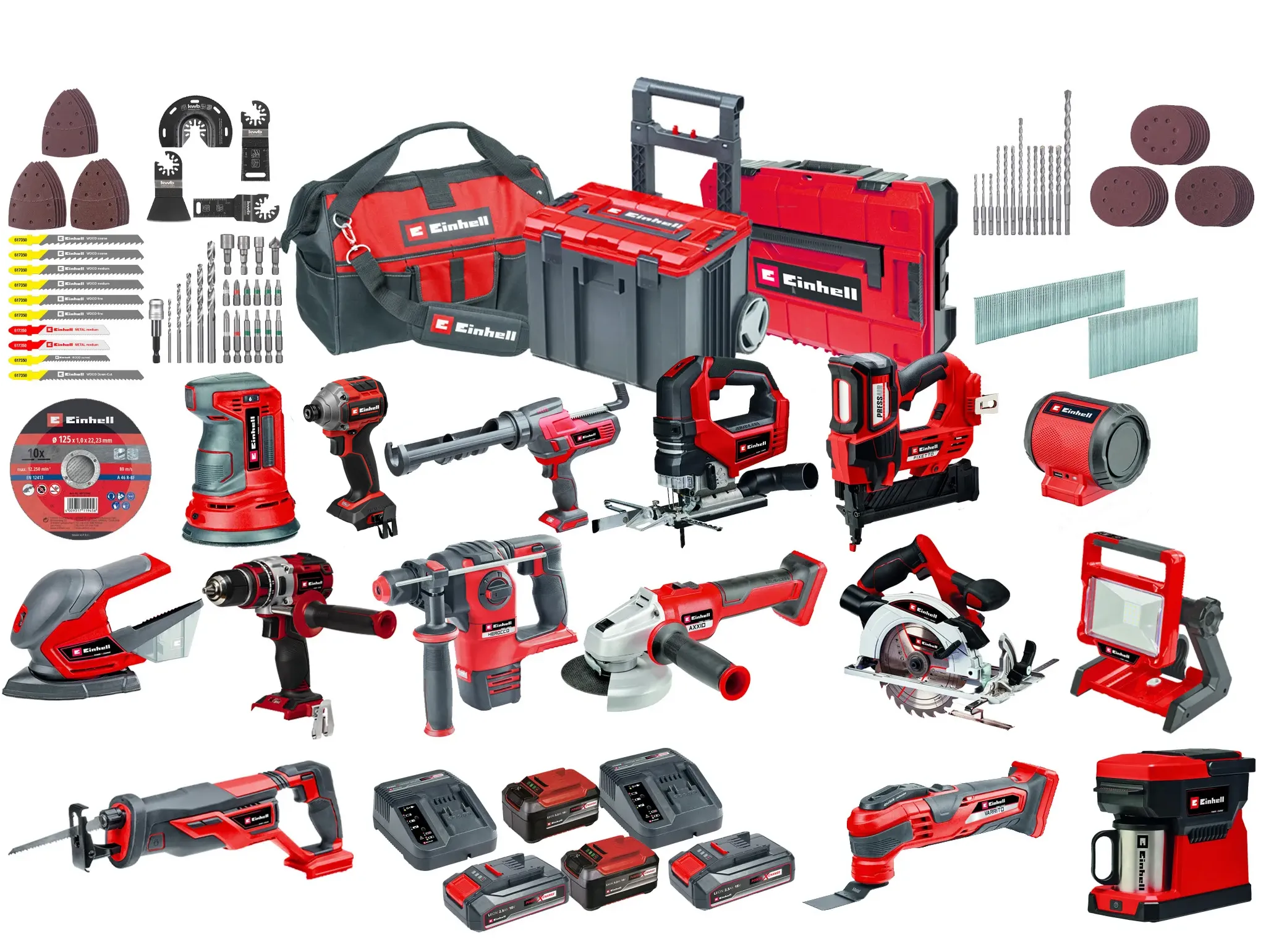 Einhell Gereedschap Einhell Professional Accu Combiset 24-delig - Inclusief accessoires