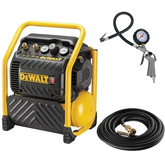 DeWALT DeWalt DPC10QTC Compressor 10 liter + 10m1 Slang + Bandenvulpomp - Olievrij