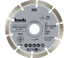 KWB Diamant Doorslijpschijf 125 mm – Segmented Rim