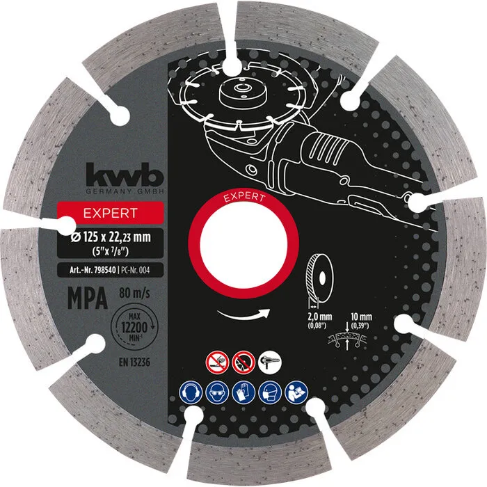 KWB Diamant Doorslijpschijf 230 mm – Segmented Rim (Dry Cutting) GREEN LINE