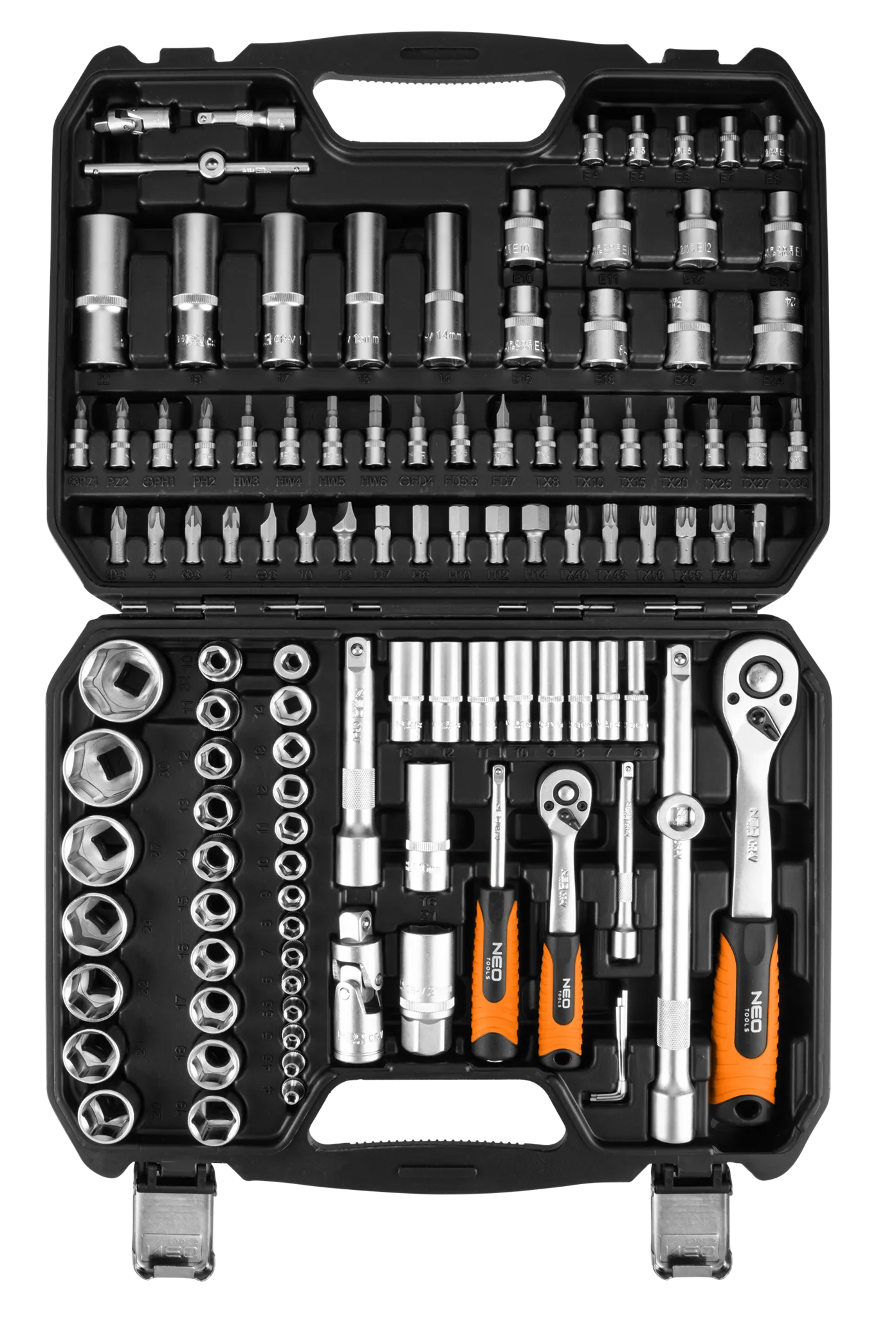 NEO NEO Doppenset 1/4" – 1/2" 110-delig