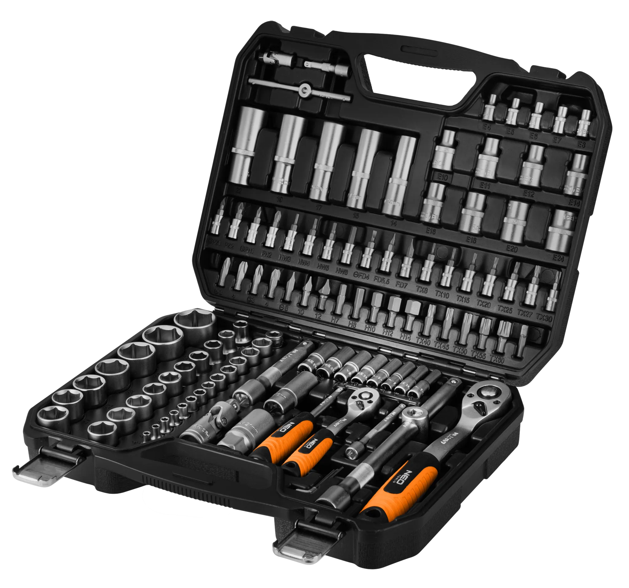 NEO NEO Doppenset 1/4" – 1/2" 110-delig