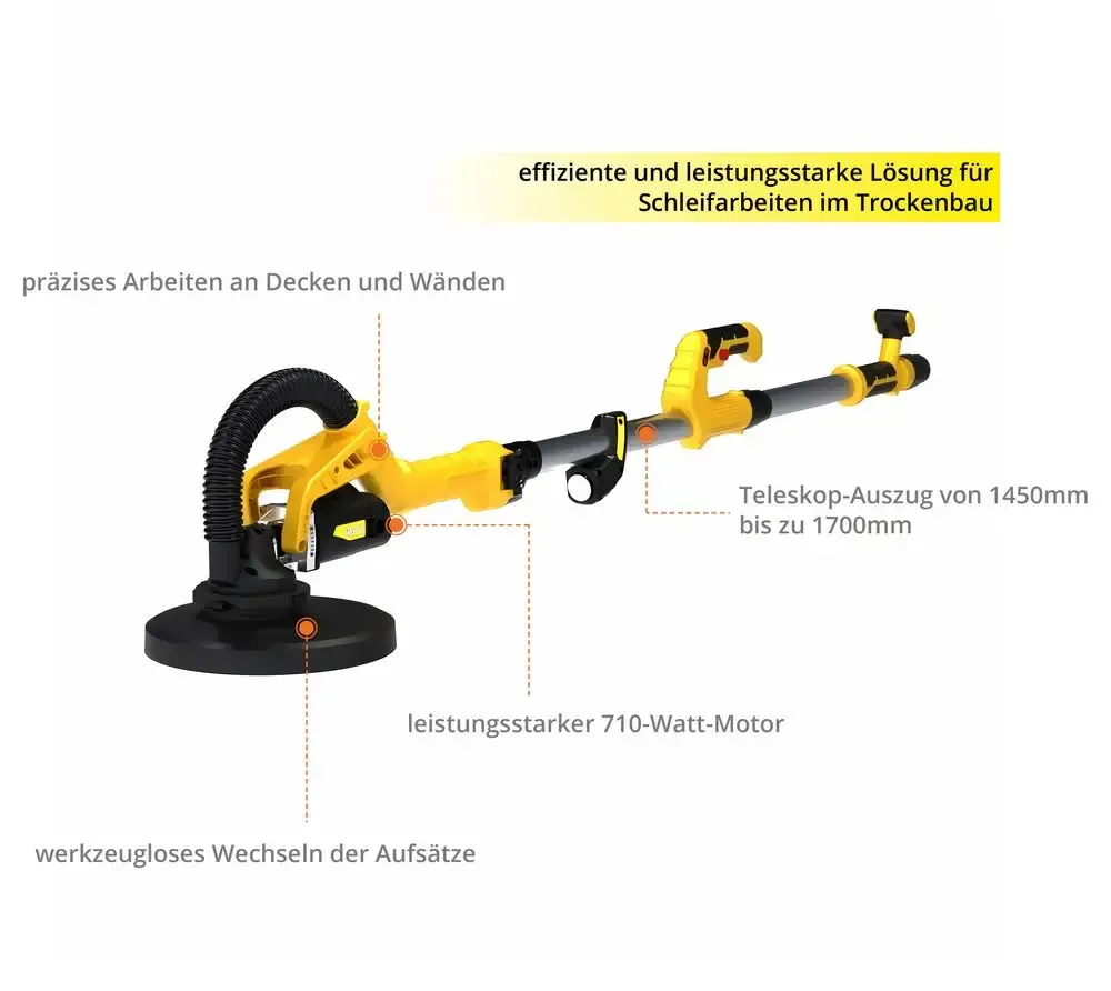 Güde Güde GTBS 710 wand- en plafond schuurmachine 710W