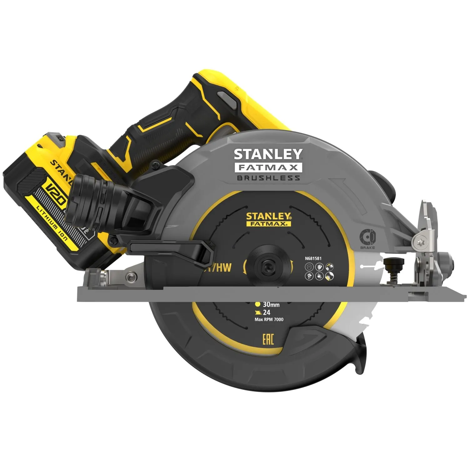 Stanley Stanley SFMCS551M1T-QW Accu Cirkelzaag Brushless 18V - Inclusief Zaagrail