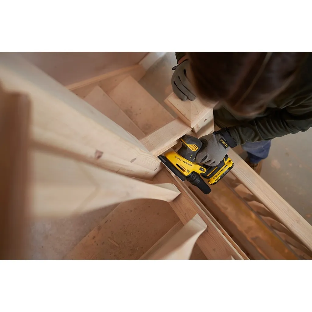 Stanley Stanley SFMCW221B-XJ Schuurmachine 18V SOLO - Brushless - STARTERKIT