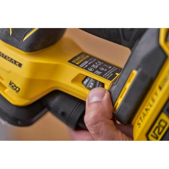 Stanley Stanley SFMCW221B-XJ Schuurmachine 18V SOLO - Brushless - STARTERKIT