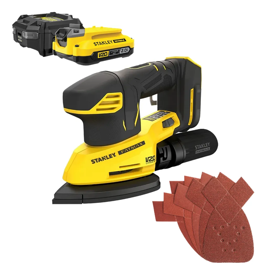 Stanley Stanley SFMCW221B-XJ Schuurmachine 18V SOLO - Brushless - STARTERKIT