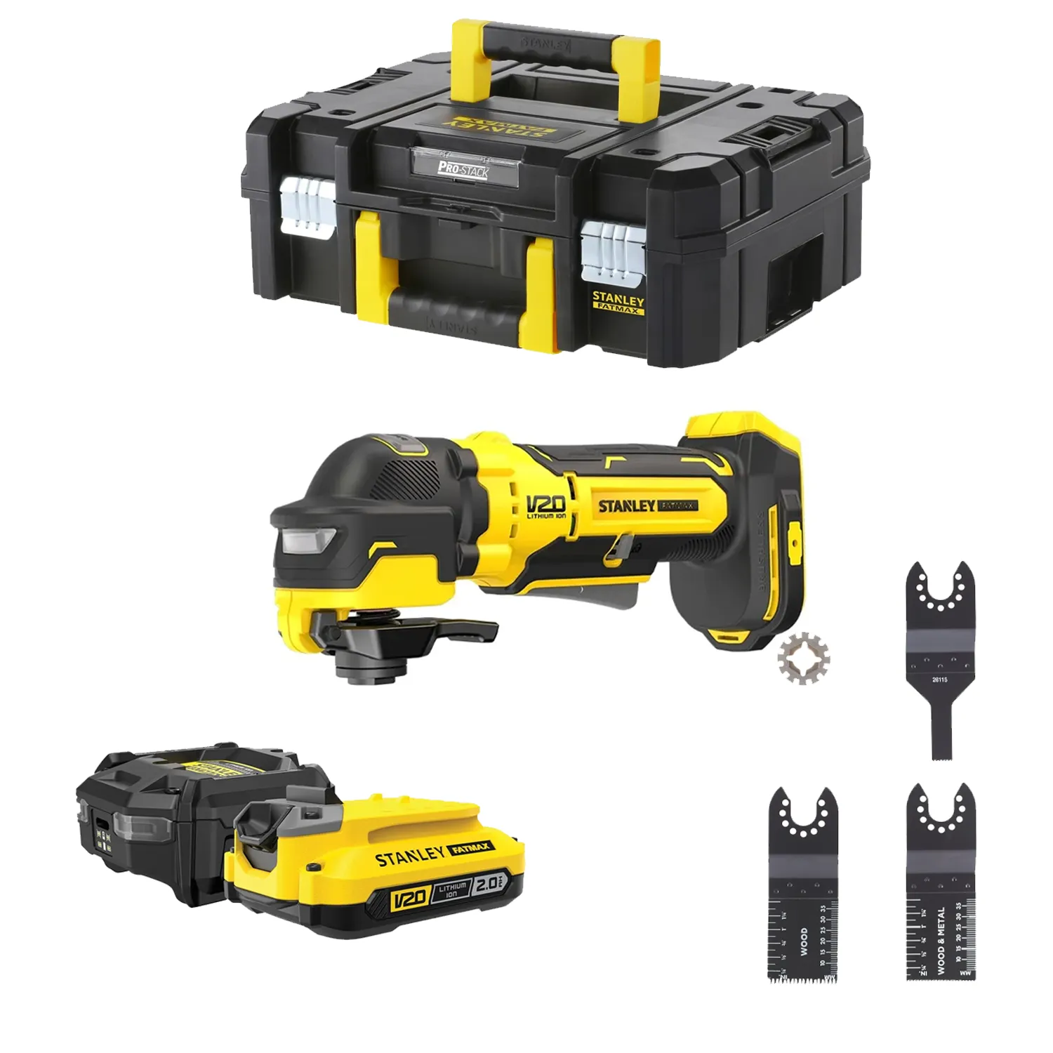 Stanley Stanley SFMCE510B Multitool V20 SOLO - Brushless - SET