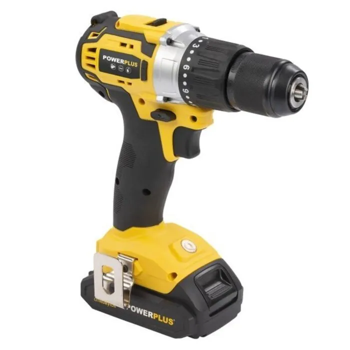 Powerplus PowerPlus Accu Klopboor-/Schroefmachine Brushless 20V – 60 Nm – incl. 2× 2,0Ah accu, lader & 78 accessoires