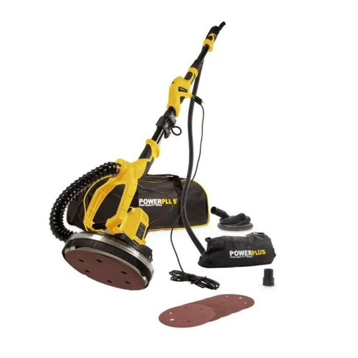 Powerplus PowerPlus Wandschuurmachine Telescopisch 1050W Ø225 mm – incl. 6 accessoires