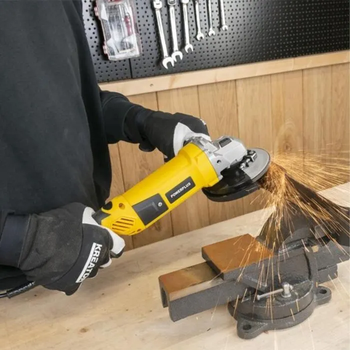 Powerplus PowerPlus Haakse Slijper 1200W Ø125 mm – incl. 5 accessoires