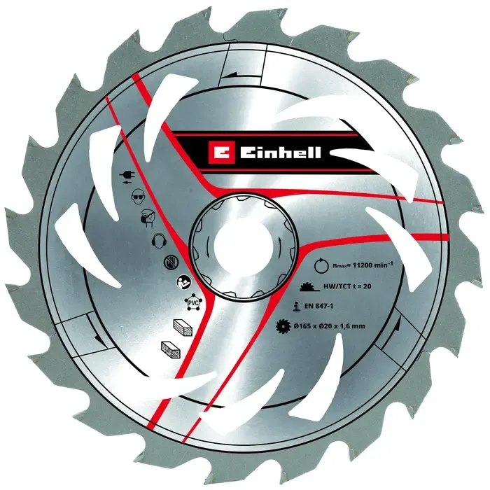 Einhell Gereedschap Einhell TP-PS 18/165 Incl geleiderail, M-Case & 4.0Ah starterkit