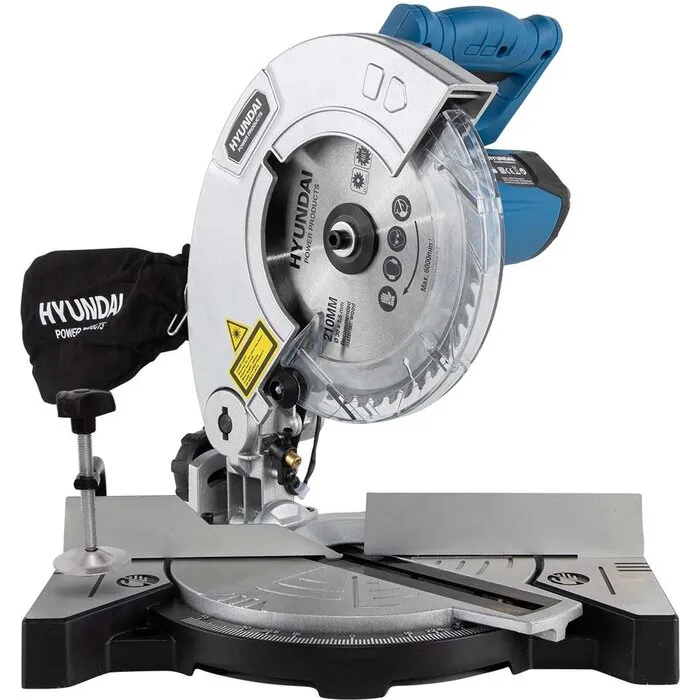 Hyundai Hyundai afkortzaag 1100W - Verstekzaag - Zaagmachine - Kantelbaar met Lasergeleider