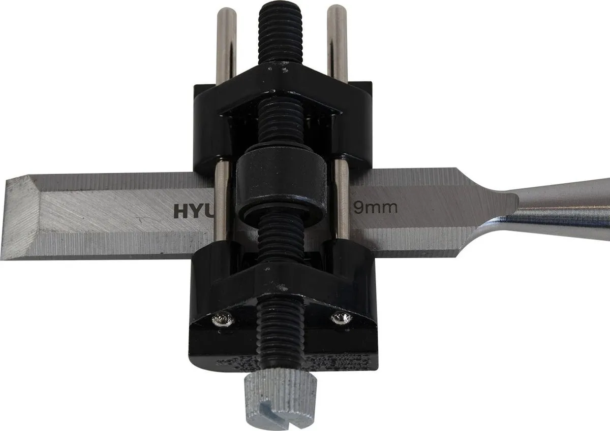 Hyundai HYUNDAI Slijpsteenset – 3-delig – Wetsteen met Slijpgeleider en Slijpolie