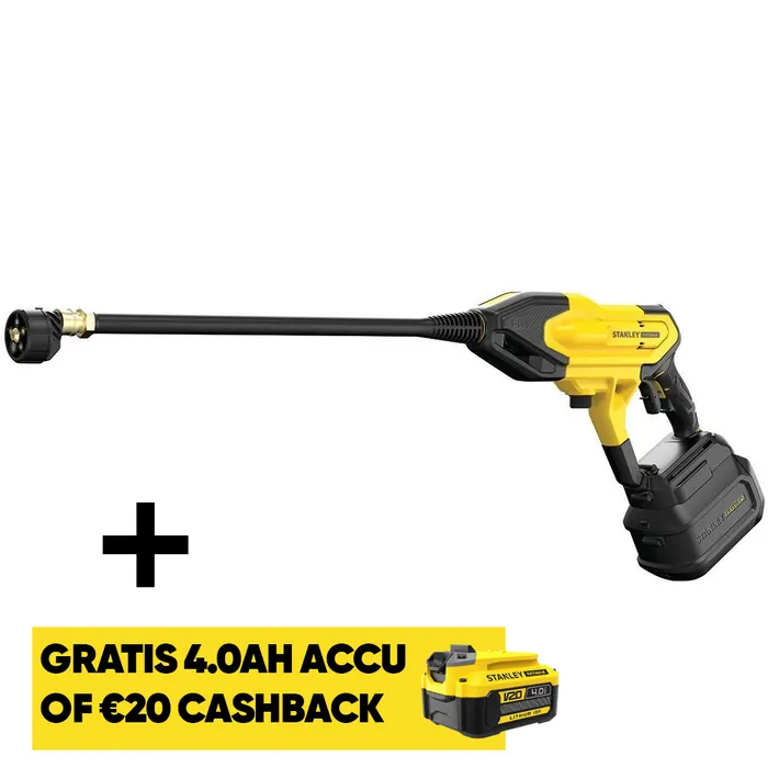 Stanley Stanley SFMCPC93M1- QW Hogedrukreiniger V20 - Incl. Accu & Lader