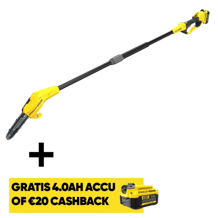 Stanley Stanley FatMax V20 18V 20CM Kettingzaag op steel KIT - Incl. Accu & Lader