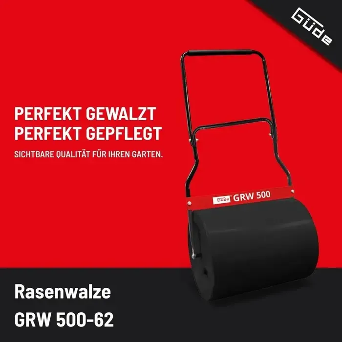 Güde Güde Gazonroller GRW 500-62 – 62L – Metalen Tuinwals – 495 mm Werkbreedte