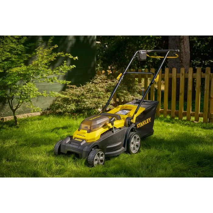 Stanley Stanley FATMAX SCMWP3701M2-QW V20 Accu Grasmaaier 37 cm – 3-in-1 – Brushless – 2x 4.0Ah Set