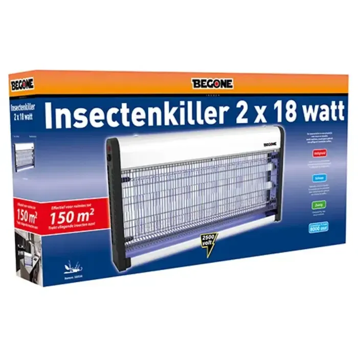 BEGONE Insectenkiller 2 x 18W – 150m² – BeGone