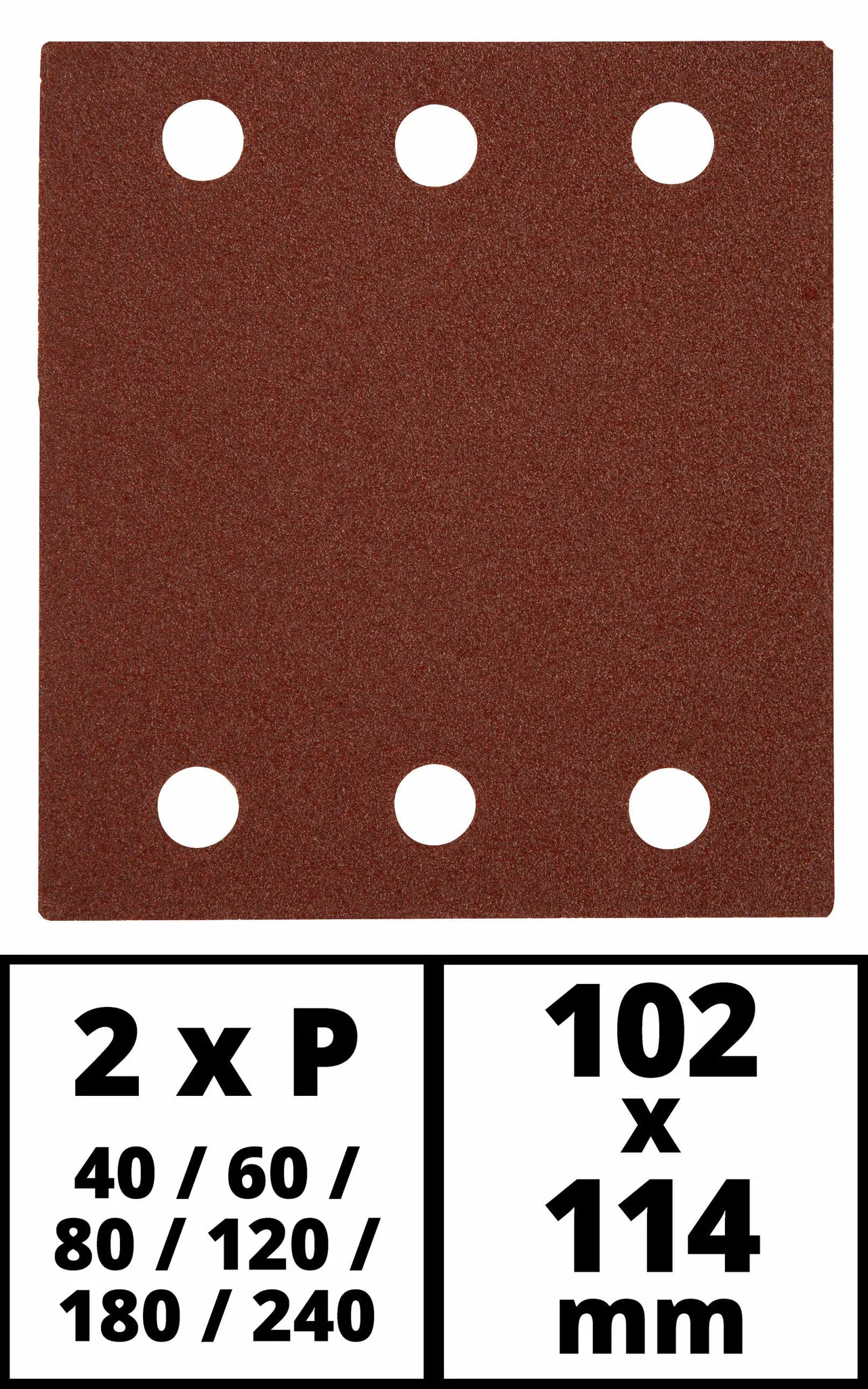 Einhell Gereedschap Schuurpapierset 12-delig – 102 x 114 mm – Voor vlakschuurmachines