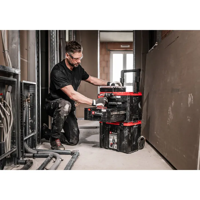 Einhell Gereedschap Einhell E-Case Schubladenkoffer – Modulair Opbergsysteem met 3 Lades