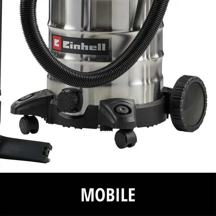 Einhell Gereedschap Einhell TC-VC 3055 SA – Nat-/Droogzuiger – 30L – 900W – RVS Tank met Stopcontactfunctie