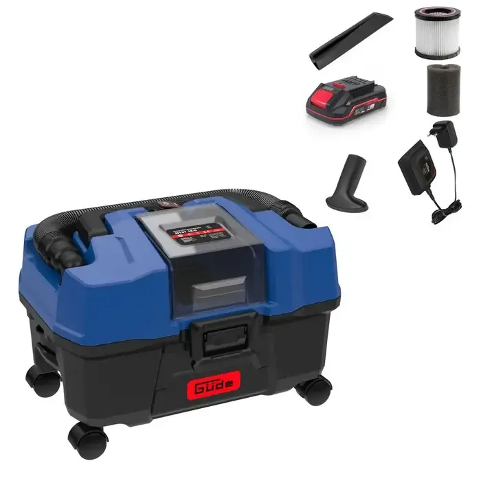 Güde Güde Accu Nat- en Droogzuiger NTST 18-201-05 – 18V E³ incl. accu en lader