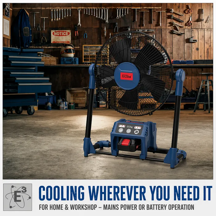 Güde Güde Accu Ventilator V 18-0 – 18V E³ (excl. accu en lader)