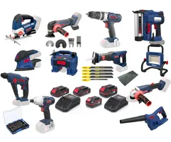 Güde Güde Accu Combiset 18V E³ – 18-delig – Complete Professionele Gereedschap Set