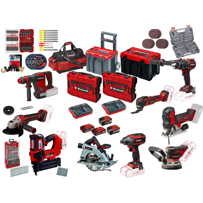 Einhell Gereedschap Einhell PRO-SET 6 Professional Accu Combiset 27 delig