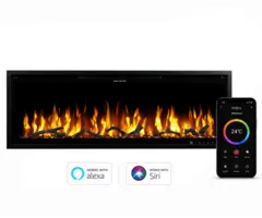 FJORTA FJORTA Elektrische Sfeerhaard 40" ODIN – 102 cm – 800 / 1600 Watt
