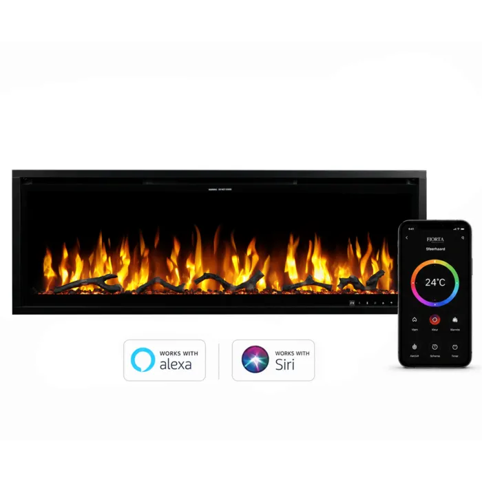 FJORTA FJORTA Elektrische Sfeerhaard 50" ODIN – 127 cm – 800 / 1600 Watt