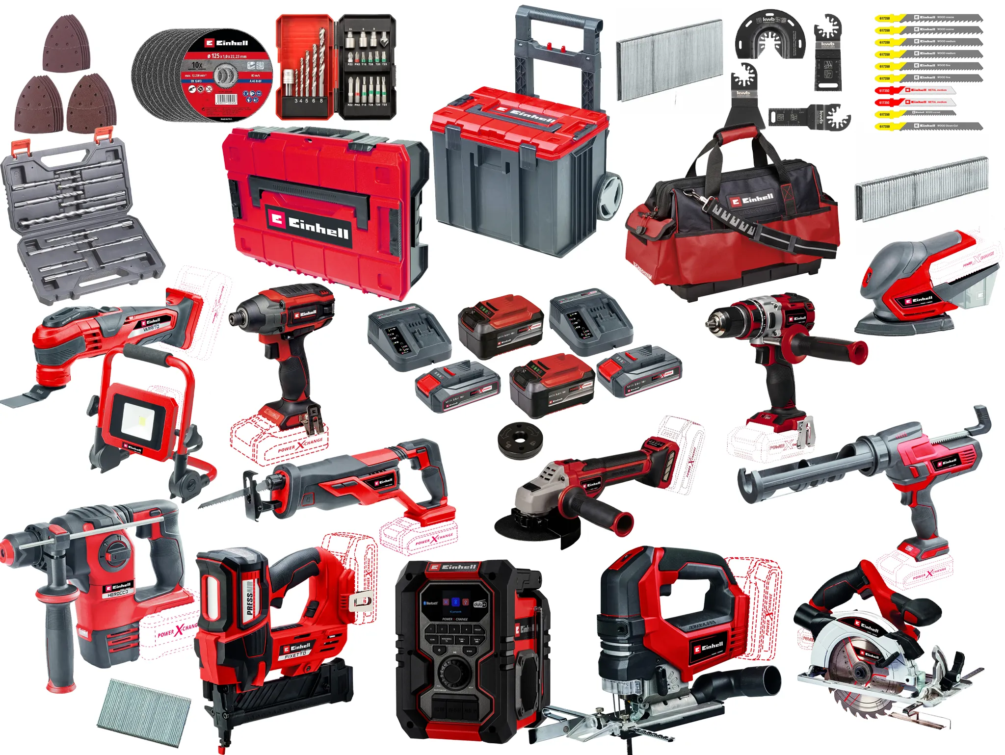 Einhell Gereedschap Einhell Professional Accu Combiset Toren 1 - 31-delig