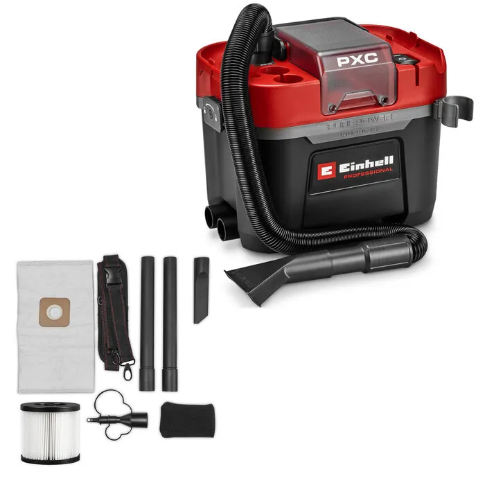 Einhell Gereedschap Einhell TP-VC 18/10 Li BL L-Solo – Accu Nat- en Droogzuiger Professional Power X-Change