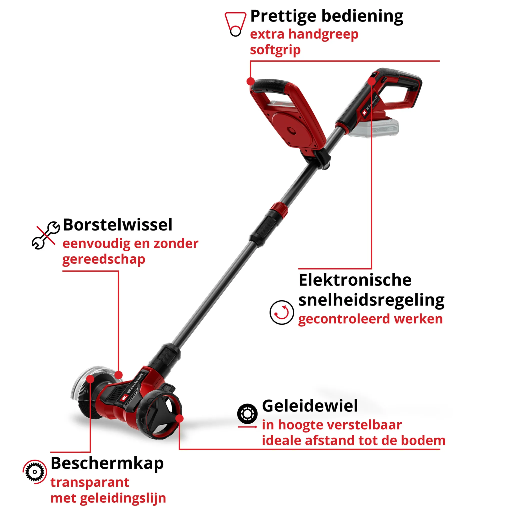 Einhell Gereedschap Einhell GE-CC 18/110 Li E-Solo Accu Voegenreiniger
