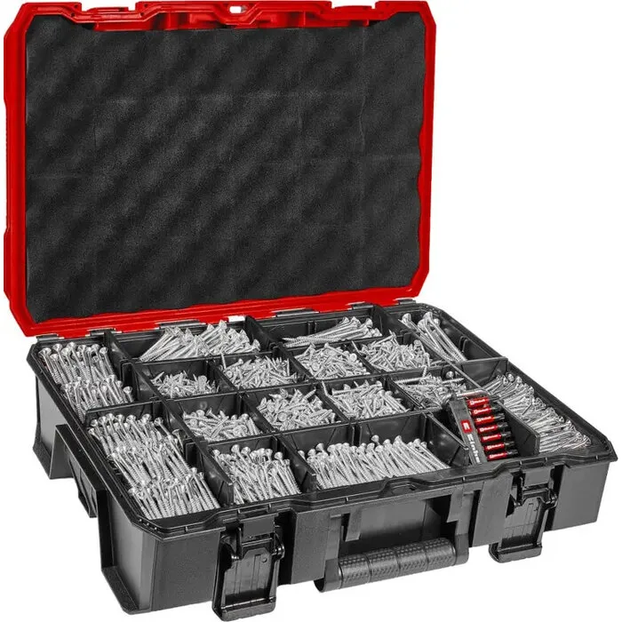 Einhell Gereedschap Einhell E-Case Schroevenassortiment 2445-delig