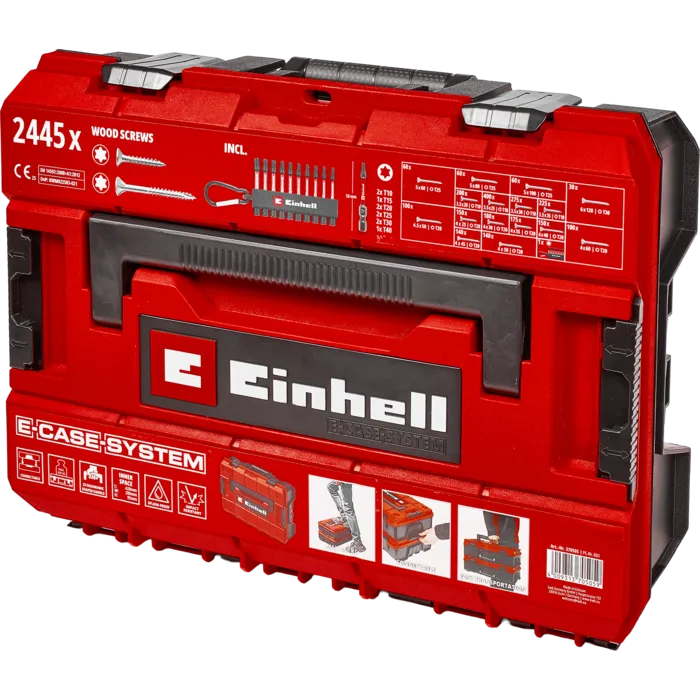 Einhell Gereedschap Einhell E-Case Schroevenassortiment 2445-delig