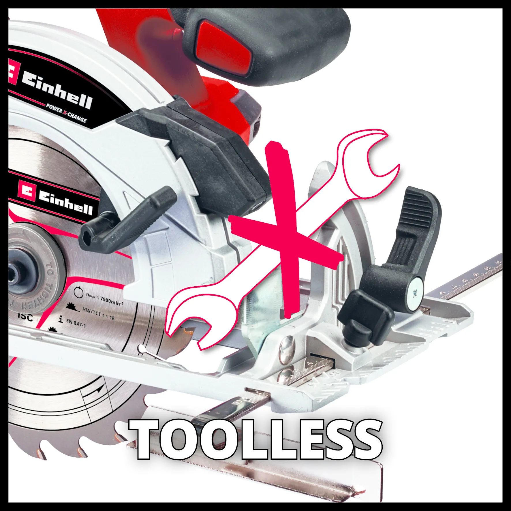 Einhell Gereedschap Einhell TE-CS 18/165-1 Li Solo Accu-handcirkelzaag - 2e KEUS