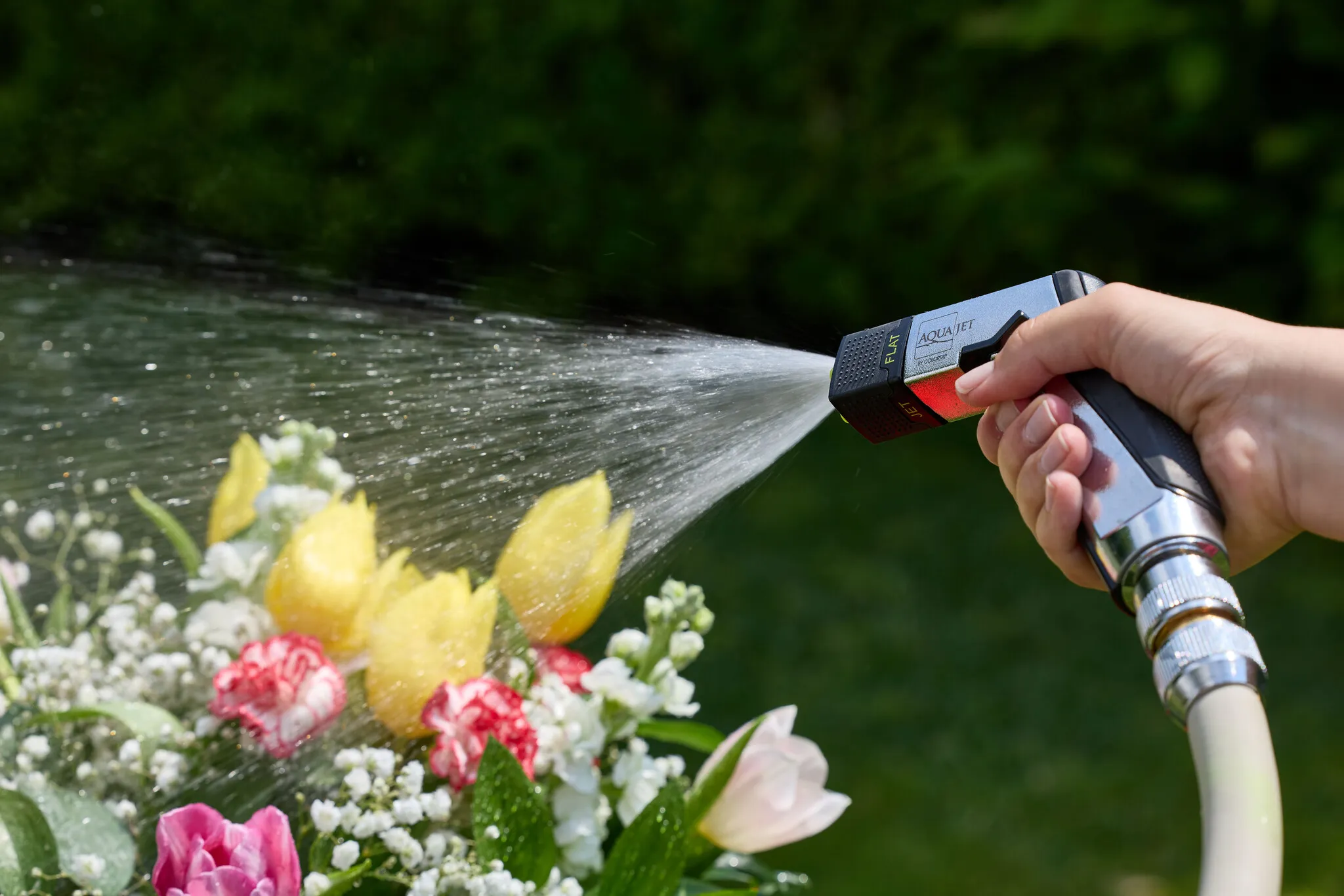 AquaJet Colortap AquaJet 441 Metalen Tuinspuit met 4 Sproeistanden