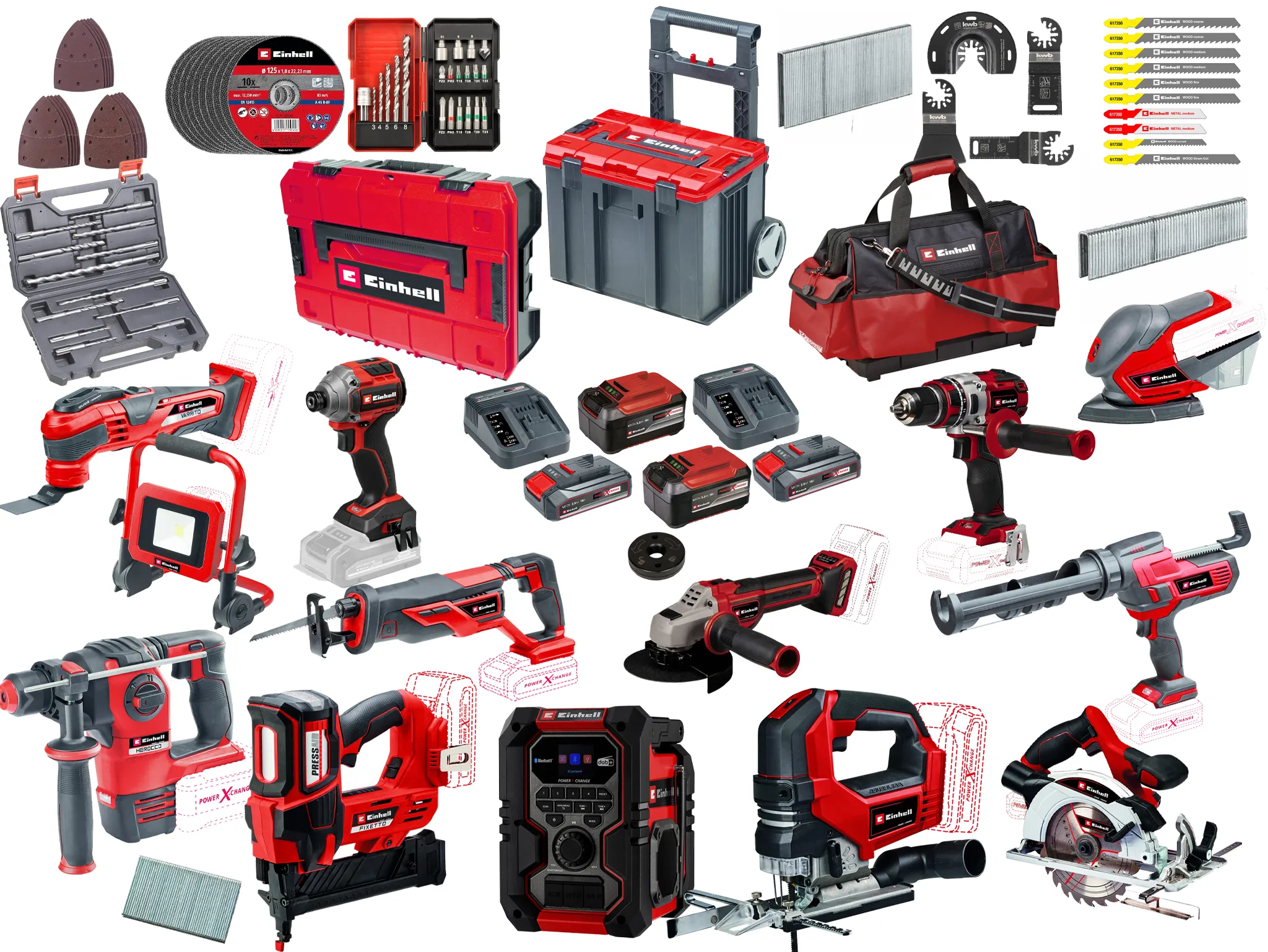 Einhell Gereedschap Einhell Professional Accu Combiset Toren 1 - 31-delig