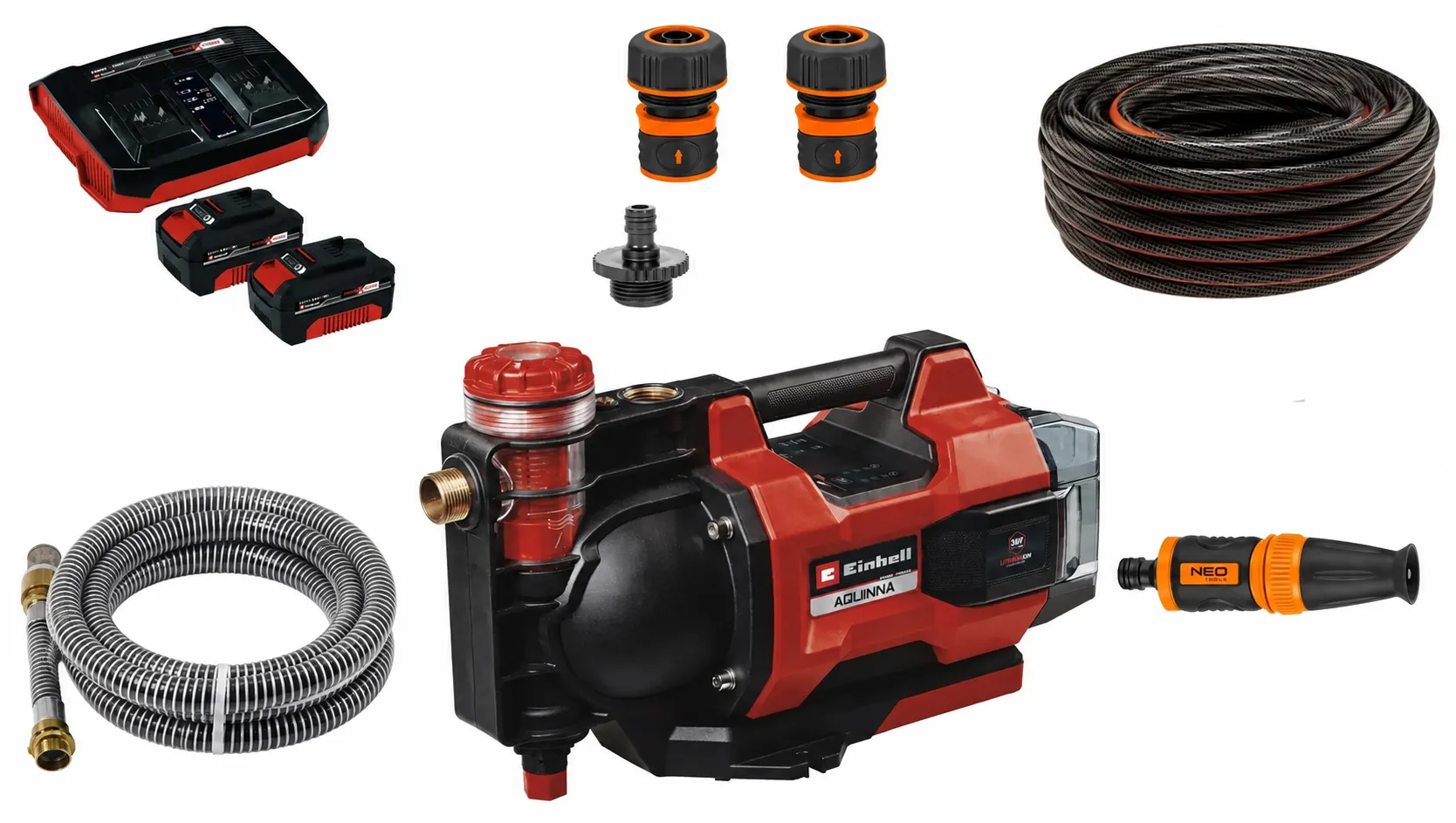 Einhell Gereedschap Einhell AQUINNA, de Luxe Accu Tuinpomp SET 36V Automatic