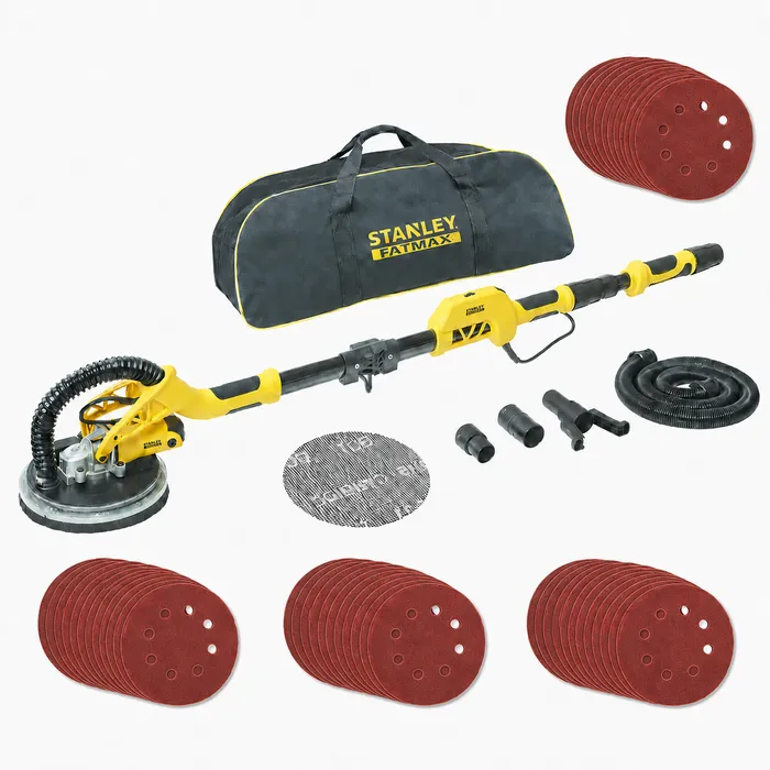 Stanley Stanley SFMEE500S Langnek Schuurmachine Complete Set - Inclusief 40x schuurschijven