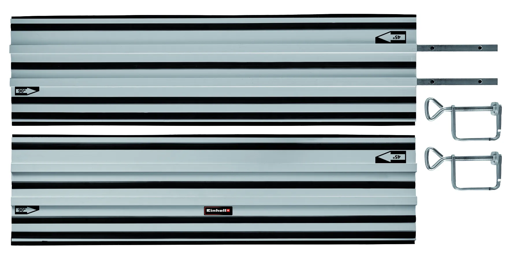 Einhell Gereedschap Einhell Geleiderail 2-delig Aluminium 2x 100cm
