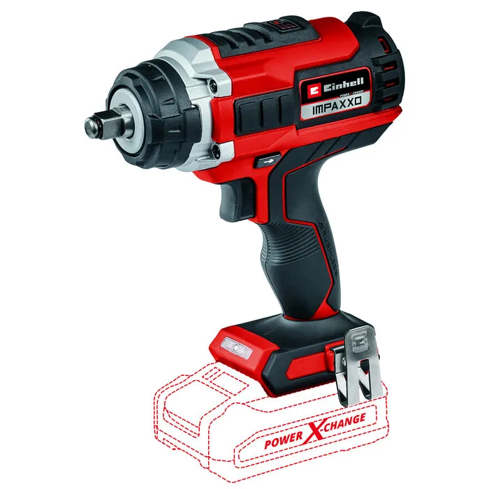 Einhell Gereedschap Einhell IMPAXXO 18/450 BL Solo – Accu Slagmoersleutel – 400Nm – Brushless – 3 Snelheden – LED – Incl. Bitadapter & Moerset