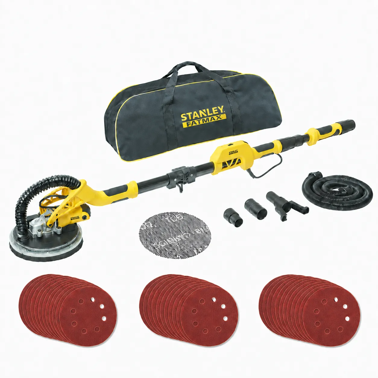 Stanley Stanley SFMEE500S Langnek Schuurmachine Complete Set - Inclusief 30x schuurschijven